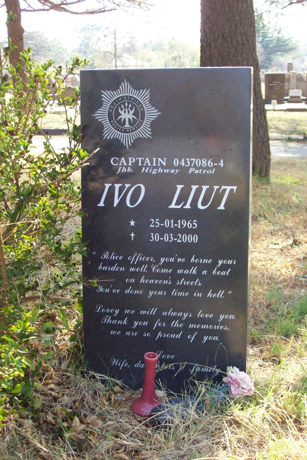 Photo from /search/photos/South Africa/Gauteng/RANDFONTEIN CEMETERY/Police/RANDFONTEIN CEMETERY_POLICE_liut_i.jpg
